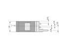 SCHROFF Inserter/Extractor Handle Type IEL, Black Lever, Grey Button, Top, 100 Pieces