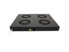 ROLINE 19-inch ventilatorunit 4 ventilatoren, Thermostaat zwart