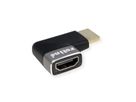 ROLINE 8K HDMI Adapter, M/F, 90° angled