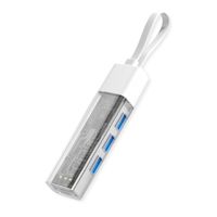 ROLINE Mobile USB 3.2 Gen 1 Hub, 4-poorts, Type A+C verbindingskabel