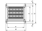 SCHROFF Varistar 19'' Shelf, Stationary, 75 kg, RAL 7035, 600W 600D