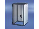 SCHROFF Novastar kast met beglaasde deur en achterwand, Slim-Line, RAL 7021/7035, 589H 553B 600D