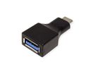 VALUE USB 3.2 Gen 1-adapter, USB Type C - A, M/F, OTG, zwart