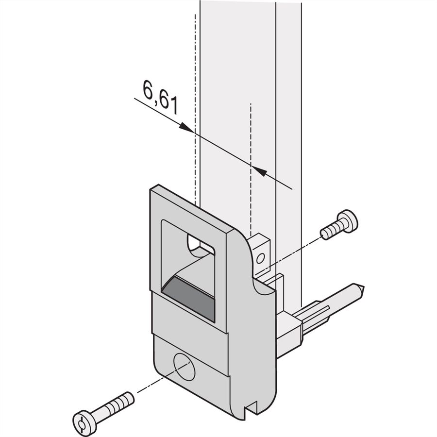 SCHROFF Inserter/Extractor Handle Type IET, Grey Lever, Black Button, Top, 10 Pieces