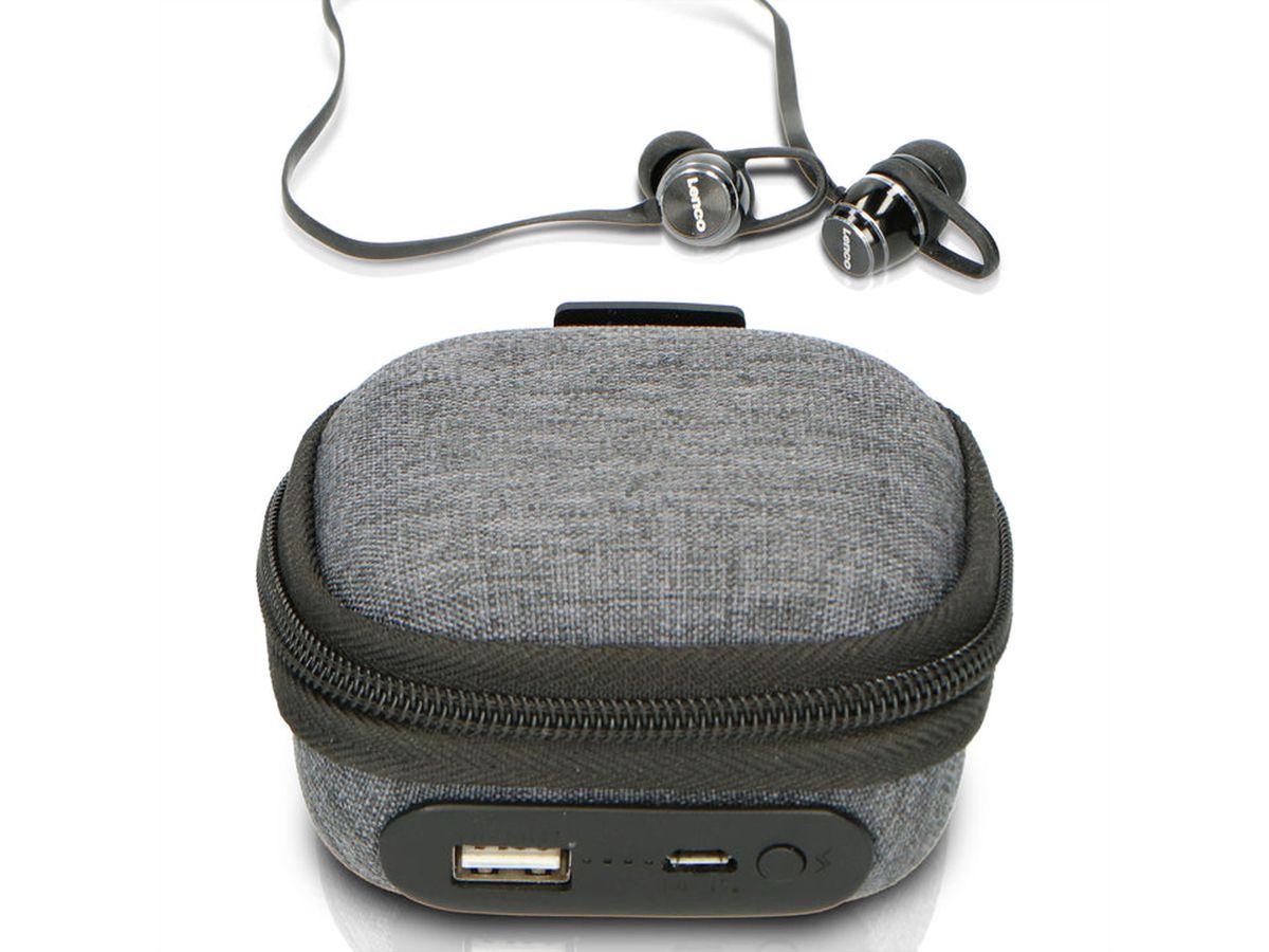 Lenco Bluetooth koptelefoon EPB-160BK, zwart, IPX4, met oplaadetui