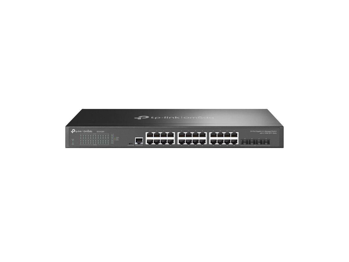 TP-Link Omada SG3428X netwerk-switch Managed L2+/L3 Gigabit Ethernet (10/100/1000) 1U Zwart