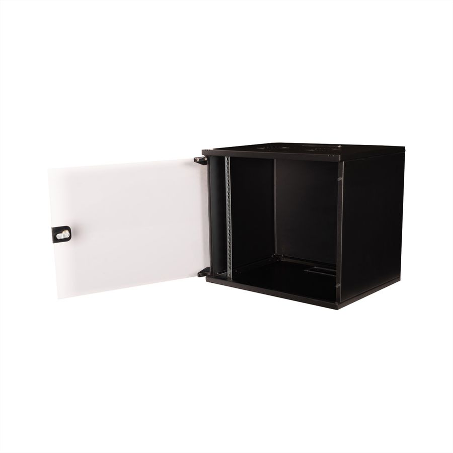 ROLINE 19-inch wandbehuizing Basic 9 U , 540x400 BxD Bouwpakket zwart