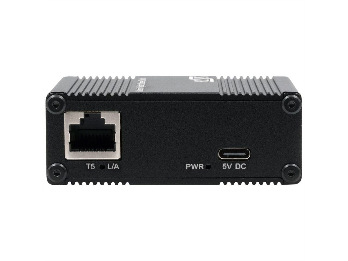 EXSYS EX-62021 5-Port Industrial Gigabit Micro Switch, unmanaged, USB-C Stromversorgung