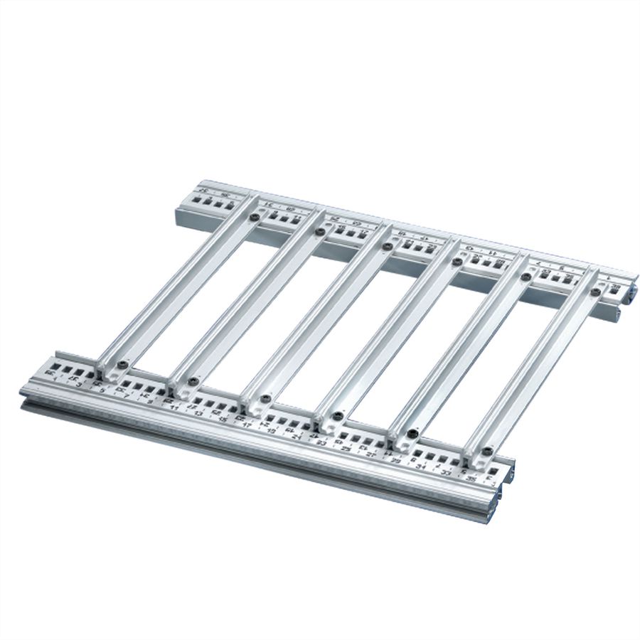 SCHROFF Guide Rail Accessory Type for Heavy PCBs, Extra Strong, Aluminum, 340 mm, 2.5 mm Groove Width, Silver