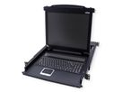 ATEN CL1000M KVM-Konsole, 43cm LCD, VGA, PS/2, US-Layout