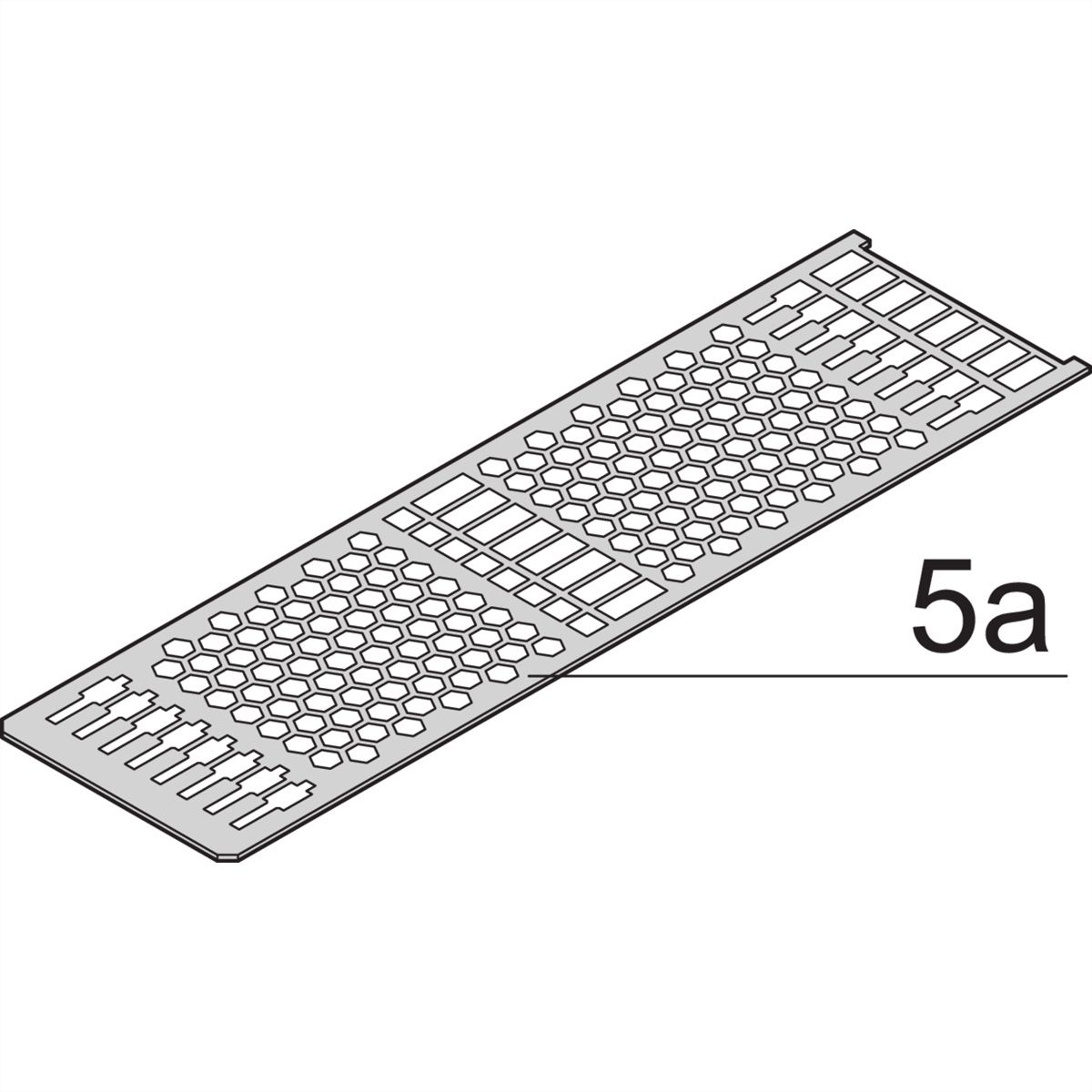 SCHROFF Insteekmodule type frame PRO Kit, Afgeschermd, geperforeerd, 1 Connector, 6 HE, 14 HE, 227 mm