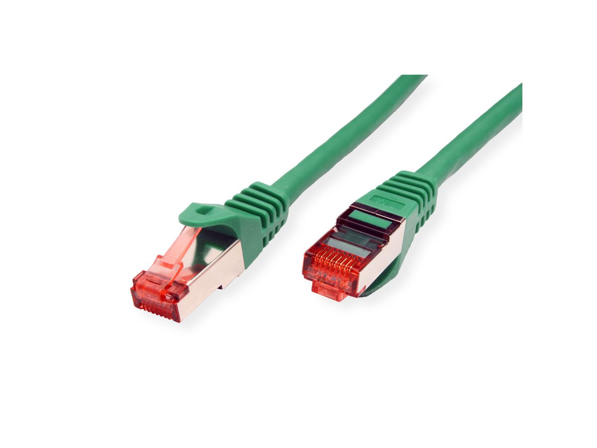 ROLINE S/FTP Patch Cord Cat.6 Component Level, LSOH, green, 0.3 m