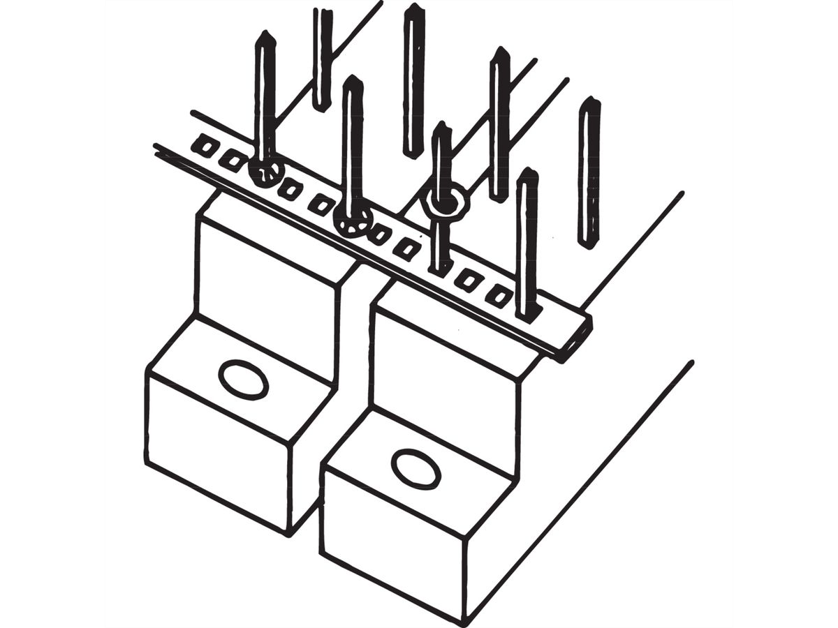 SCHROFF soldeerstrip geleider, 1,0 x 1,0 mm