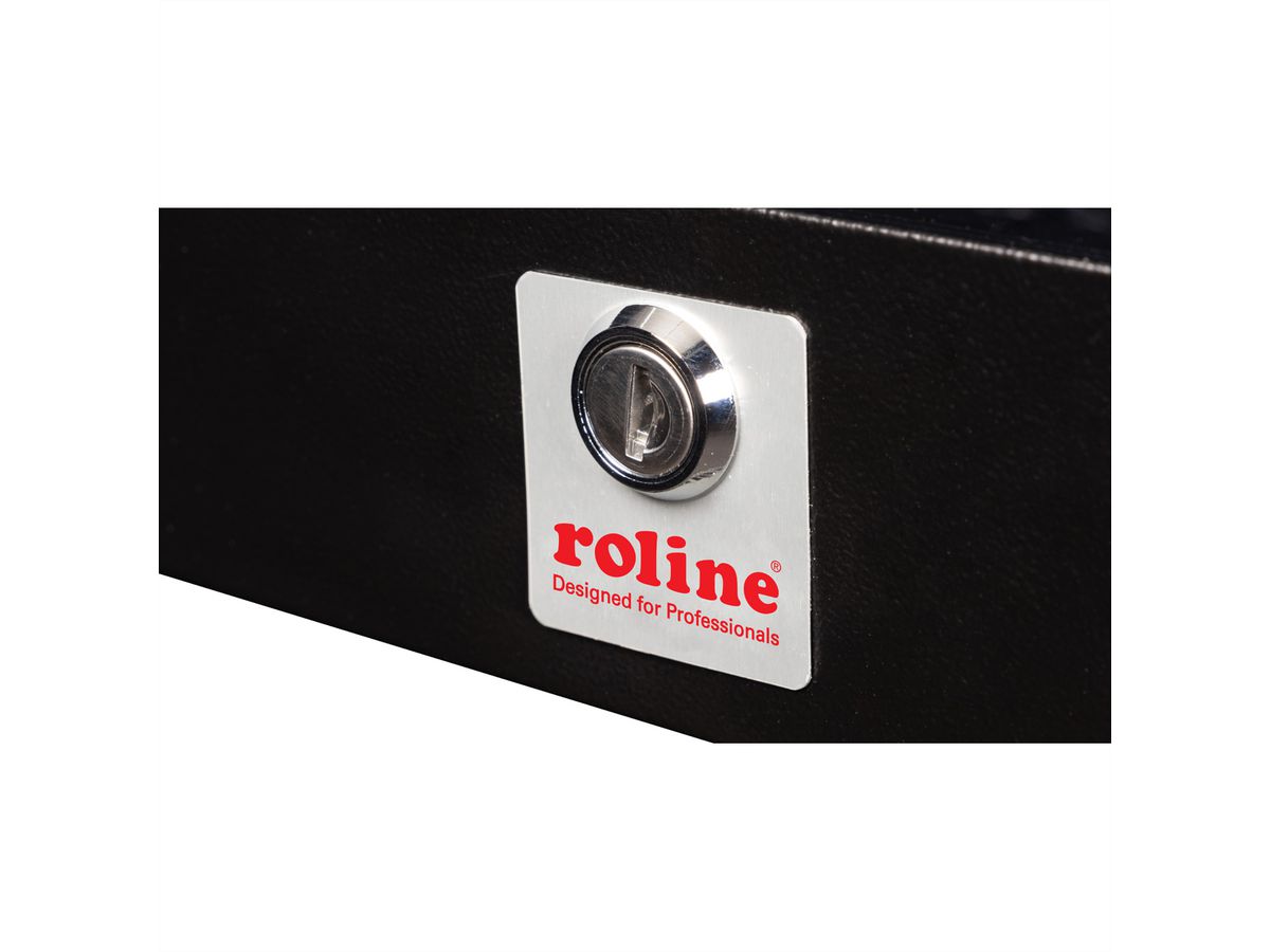 ROLINE 19-inch wandbehuizing Basic 5 U, kort zwart
