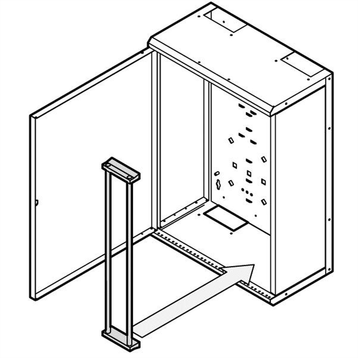 SCHROFF LAN behuizing LSA+ beugel