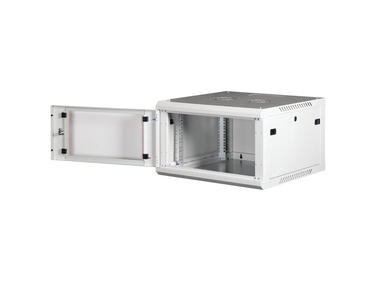 ROLINE 19" Wall Cabinet Basic Plus 6U, 600x600 BxT grey