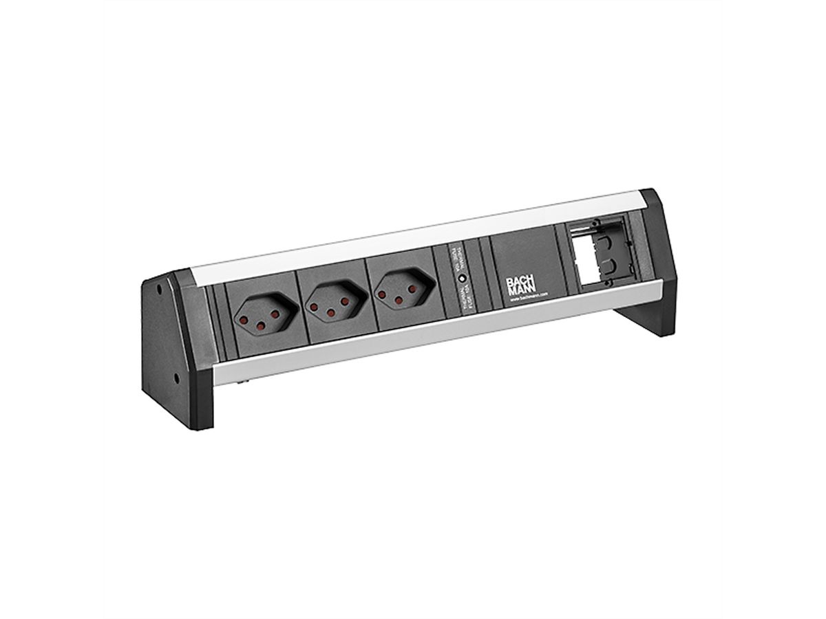 BACHMANN DESK 3xCH T13 90° 1xCM, 1xCurrent fuse 1.0m GST18 Switzerland