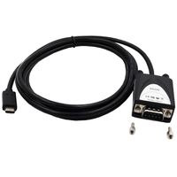 EXSYS EX-2311-2IS USB2.0 C zu 1 x RS-232 1,8m 15KV Überspannungsschutz FTDI Chip-Set, schwarz, 1,8 m