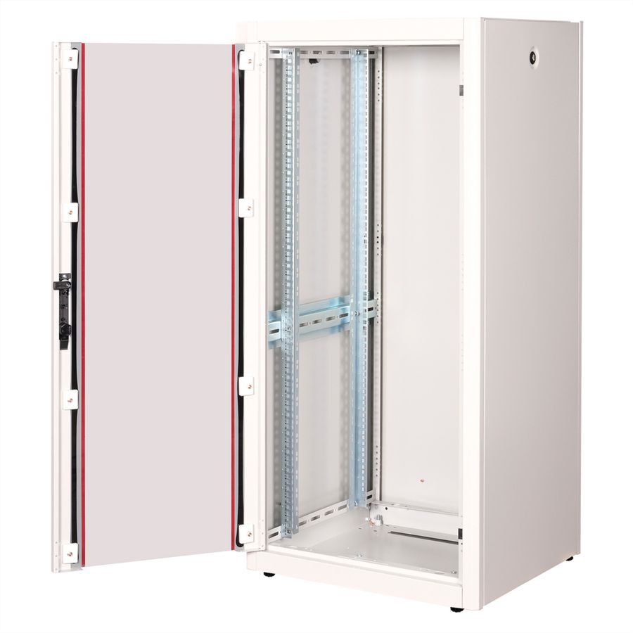 ROLINE 19-inch network cabinet Basic 26 U, 600x600 WxD glass door grey