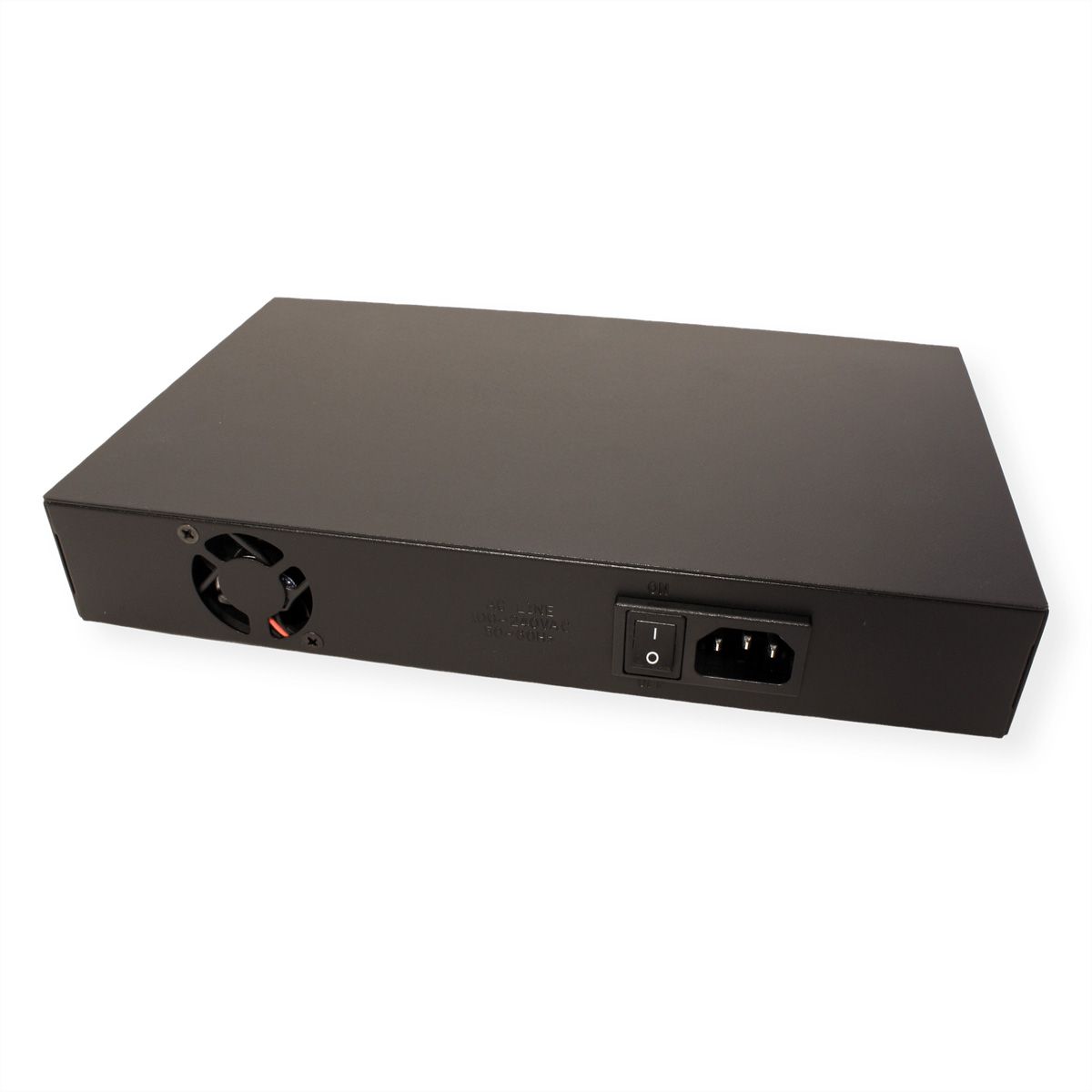 ROLINE PoE Fast Ethernet Switch, 8-Poorts, (8x PoE), 19" Inbouw