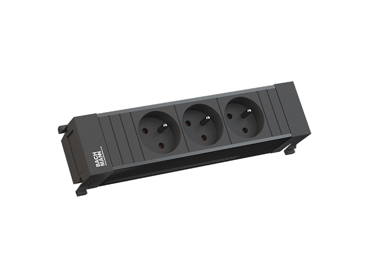 BACHMANN POWER FRAME 3xUTE short plastic profile black