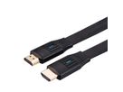 VALUE 8K HDMI Ultra HD-kabel met Ethernet, plat, M/M, zwart, 1 m