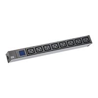 BACHMANN BN0500 19 inch 1U 8xC19, Power 2.0m CEE7/7