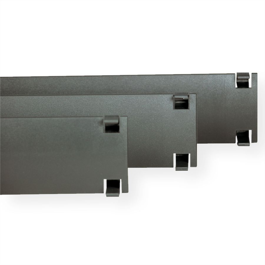 19"-Blindplatten zum Einklipsen, Kunststoff 1 HE, 10St., RAL 7016 anthrazit