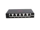 ROLINE Mini Patchpanel, Cat.6A/Cl.EA, 0.5U, 6x RJ45 ports, shielded, black