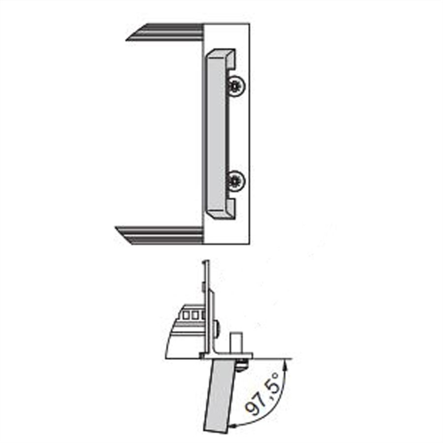 SCHROFF EuropacPRO 19" moduledrager voor moduledrager, zwaar, achteraf af te schermen, met handgreep vooraan, 6 HE, 175 mm