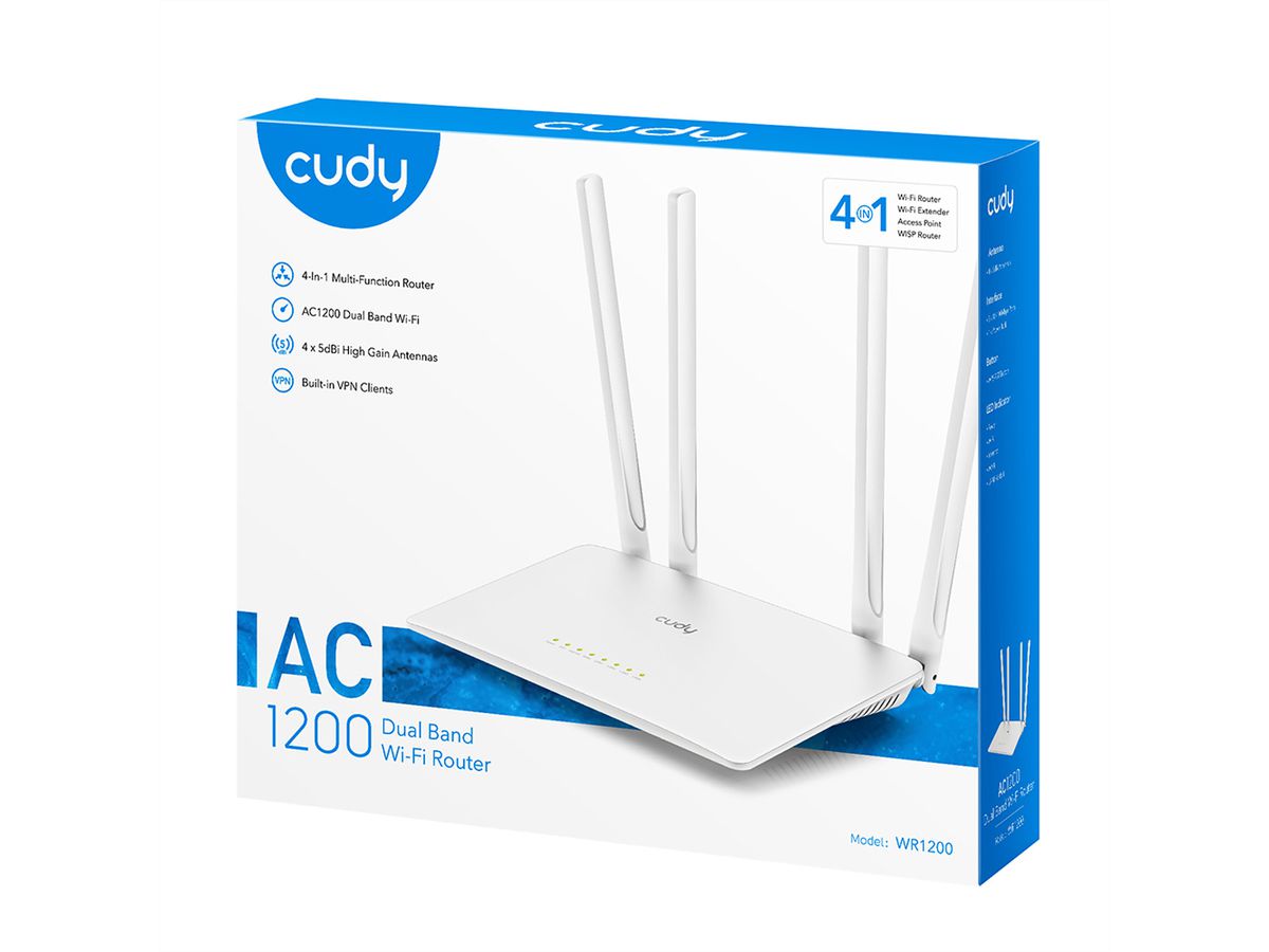 CUDY WR1200 AC1200 Wi-Fi Router