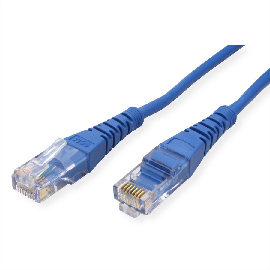 ROLINE patchkabel Cat.5e (Klasse D) UTP, PoE, blauw, 2 m