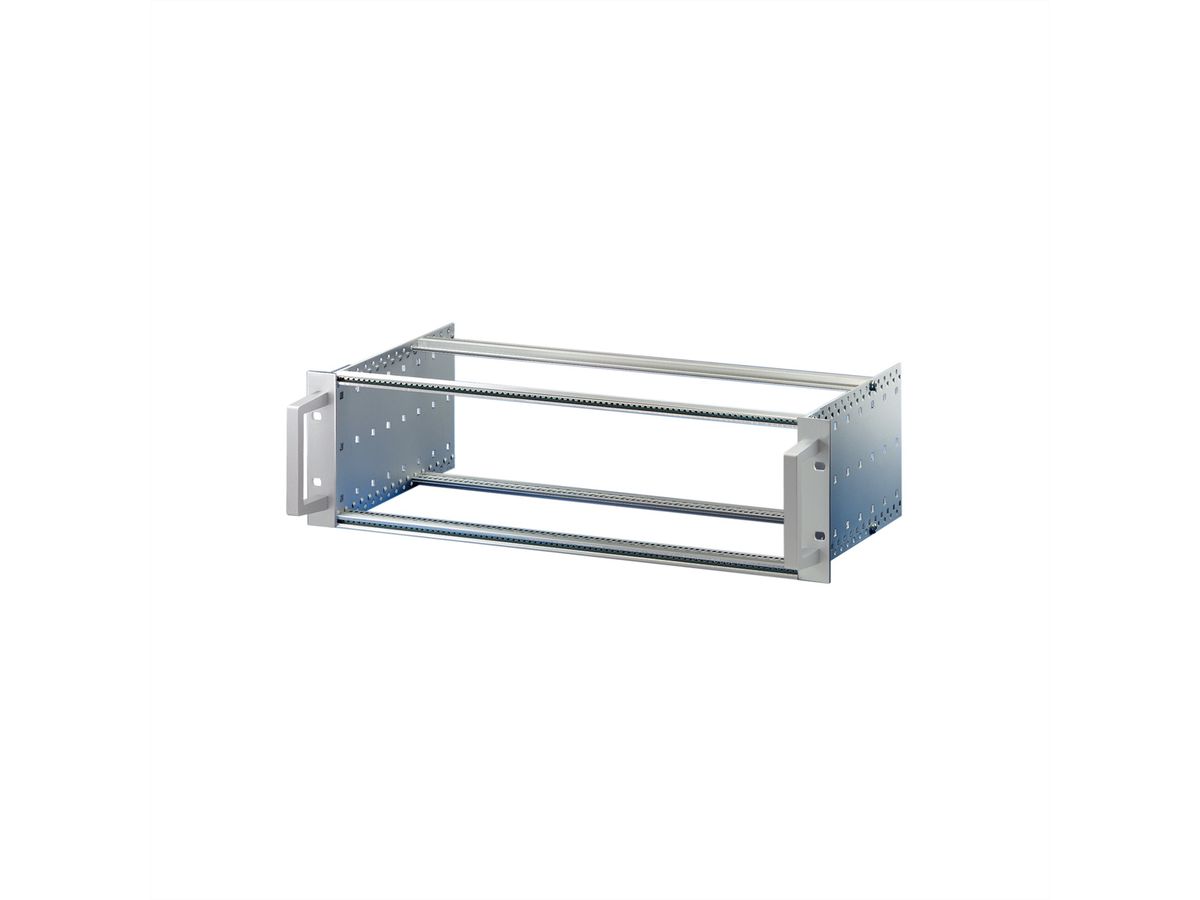 SCHROFF EuropacPRO 19" moduledrager voor moduledrager, zwaar, achteraf af te schermen, met handgreep vooraan, 6 HE, 295 mm