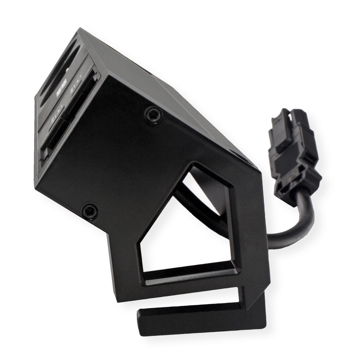 BACHMANN DESK2 2xUTE 1xUSB A/C 22W 1xCM 0,2m GST18 RAL9005