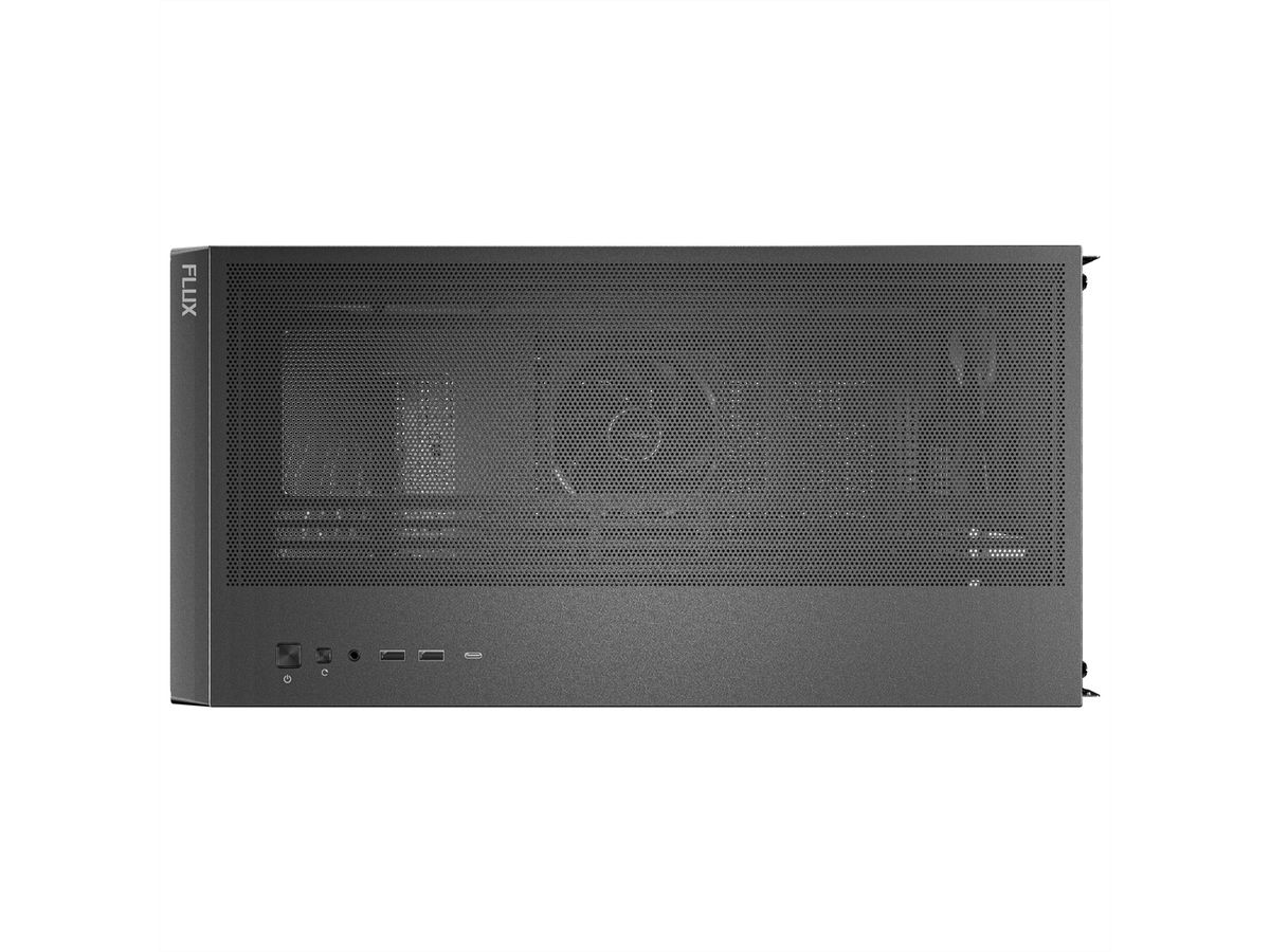ANTEC FLUX PC case Midi Tower Gaming ATX, black