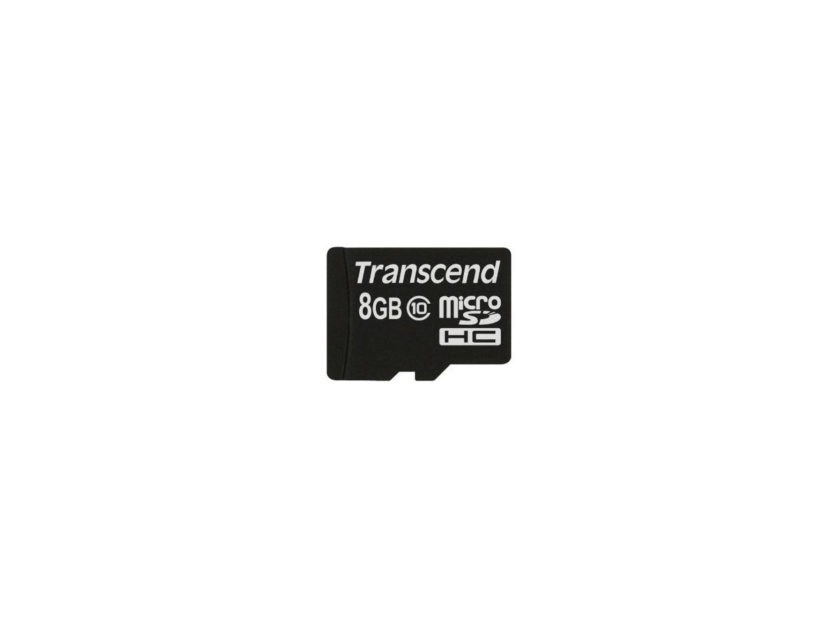 Transcend TS8GUSDC10 8GB MicroSDHC Klasse 10 flashgeheugen
