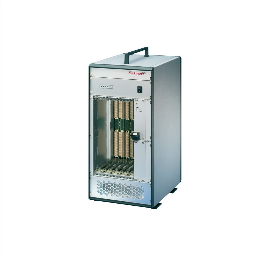SCHROFF VME64x-systeem, Tower, 4 HE, open frame voeding
