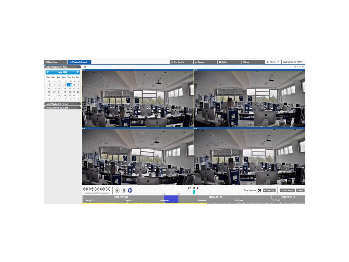 MOBOTIX MOVE NVR Netzwerk-Videorekorder 12 Kanäle, 8x PoE