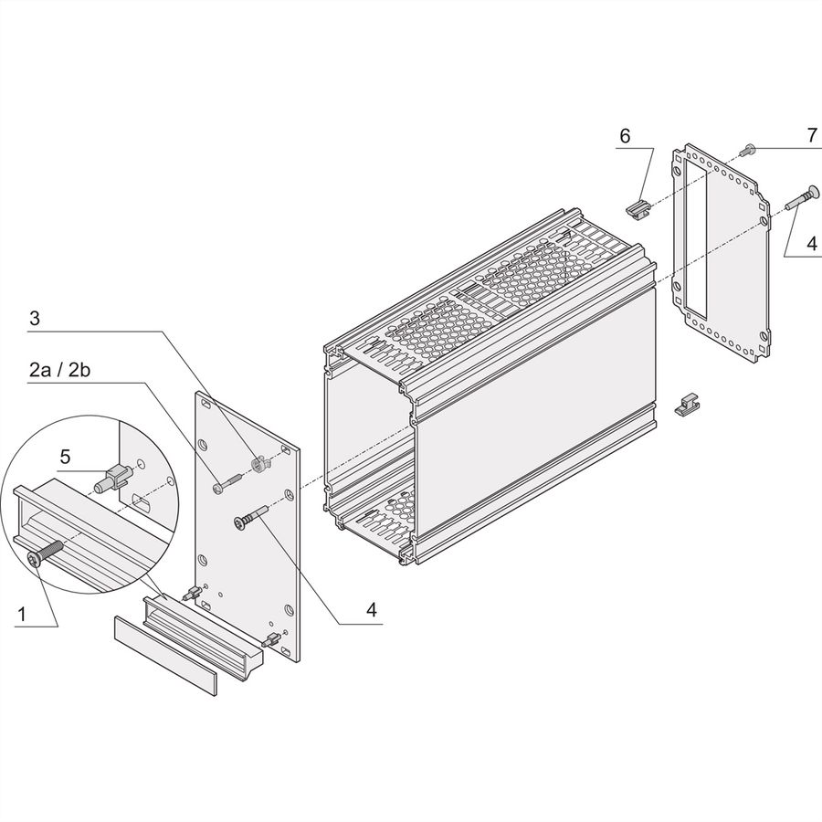 SCHROFF Assembly Kit for 5 Frame Type Plug-In Units