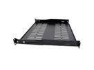 VALUE 19"-Fixed Shelf, 440 x 400mm, max. 25kg, 1U, U-Shape, black