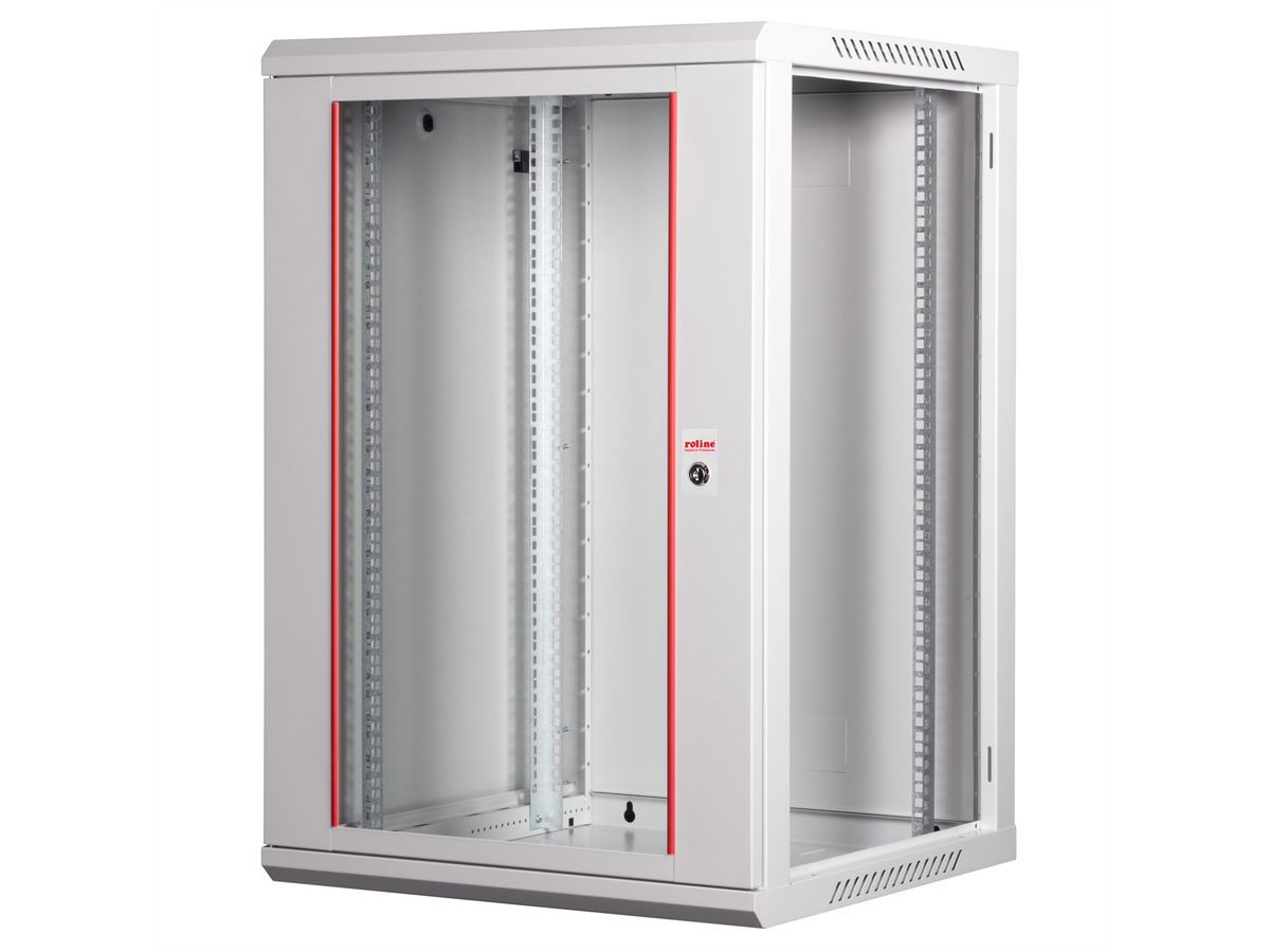 ROLINE 19" Wall Cabinet Basic Plus 18U, 600x600 BxT grey