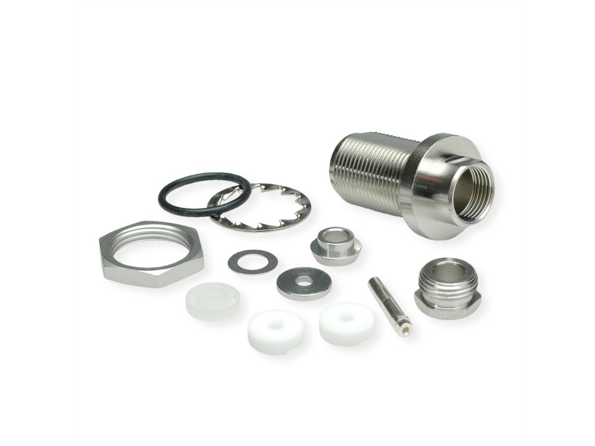 TELEGÄRTNER N Bulkhead Jack, G1 (RG-58C/U), G5 (RG-223/U), RG-142 B/U, RG-141 A/U IP67