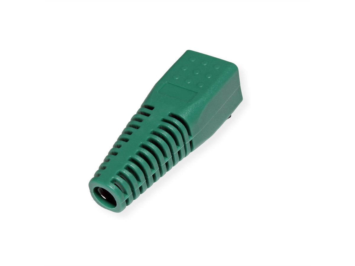 ROLINE Kink Protection Hood for RJ45, cuttable, 10 pcs., green