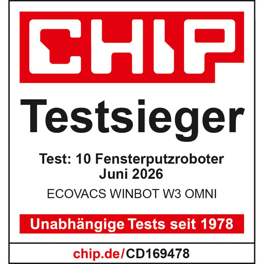 Ecovacs-raamreiniger W3 OMNI Winbot, wit