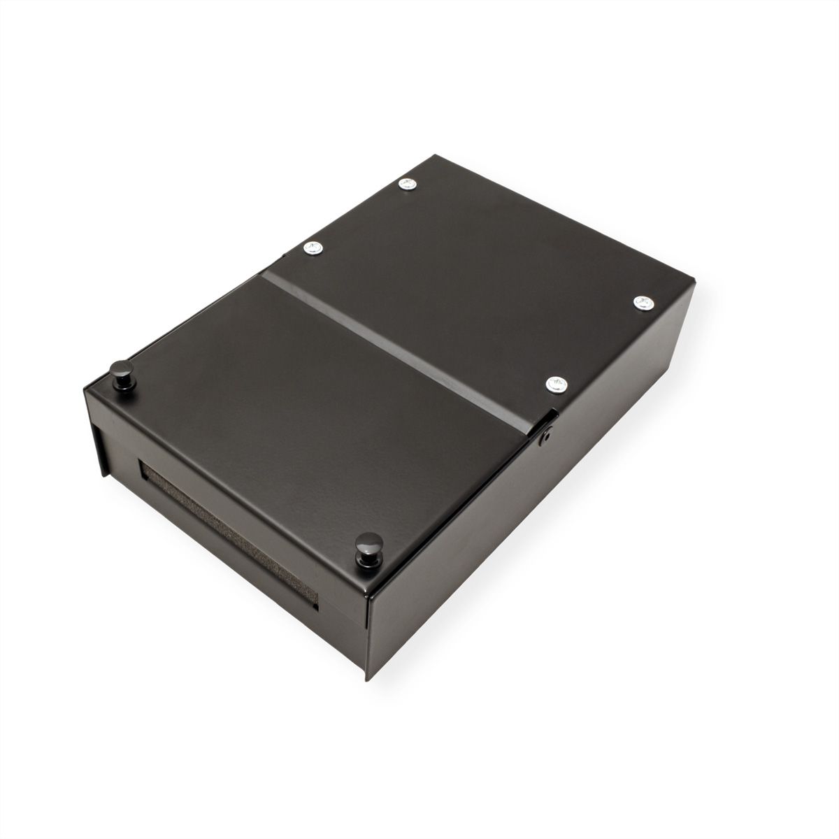 VALUE Wandbehuizing voor 4x Keystones, zwart