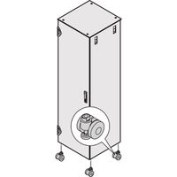 SCHROFF Varistar Castors With Adjustable Feet, 400 kg, Height 85 ... 95 mm