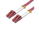 ROLINE Fibre Optic Jumper Cable, 50/125 µm, OM4, LC/LC, Armored, violet, 1 m