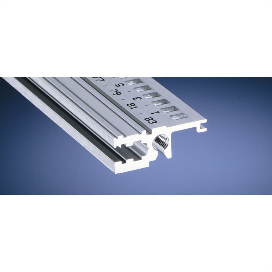 SCHROFF horizontale rail, voorzijde, type L-OD, licht, zonder lip, 42 pk