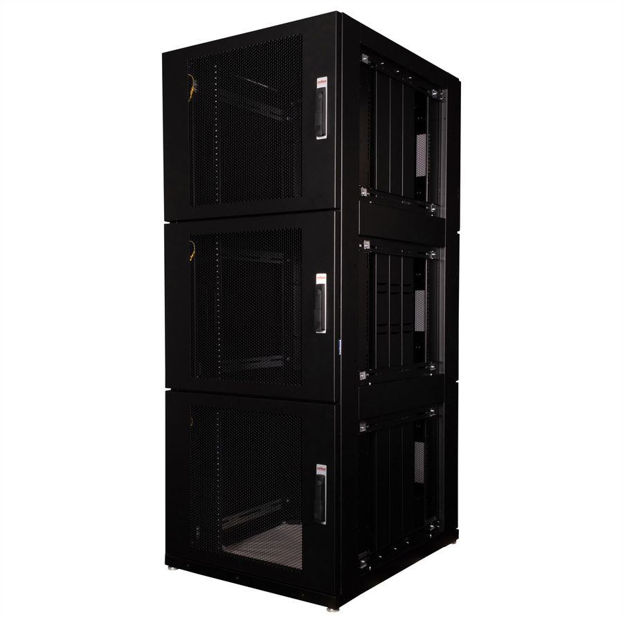 ROLINE colocation-kast 47HE 800x1000 mm, 3 compartimenten, zwart