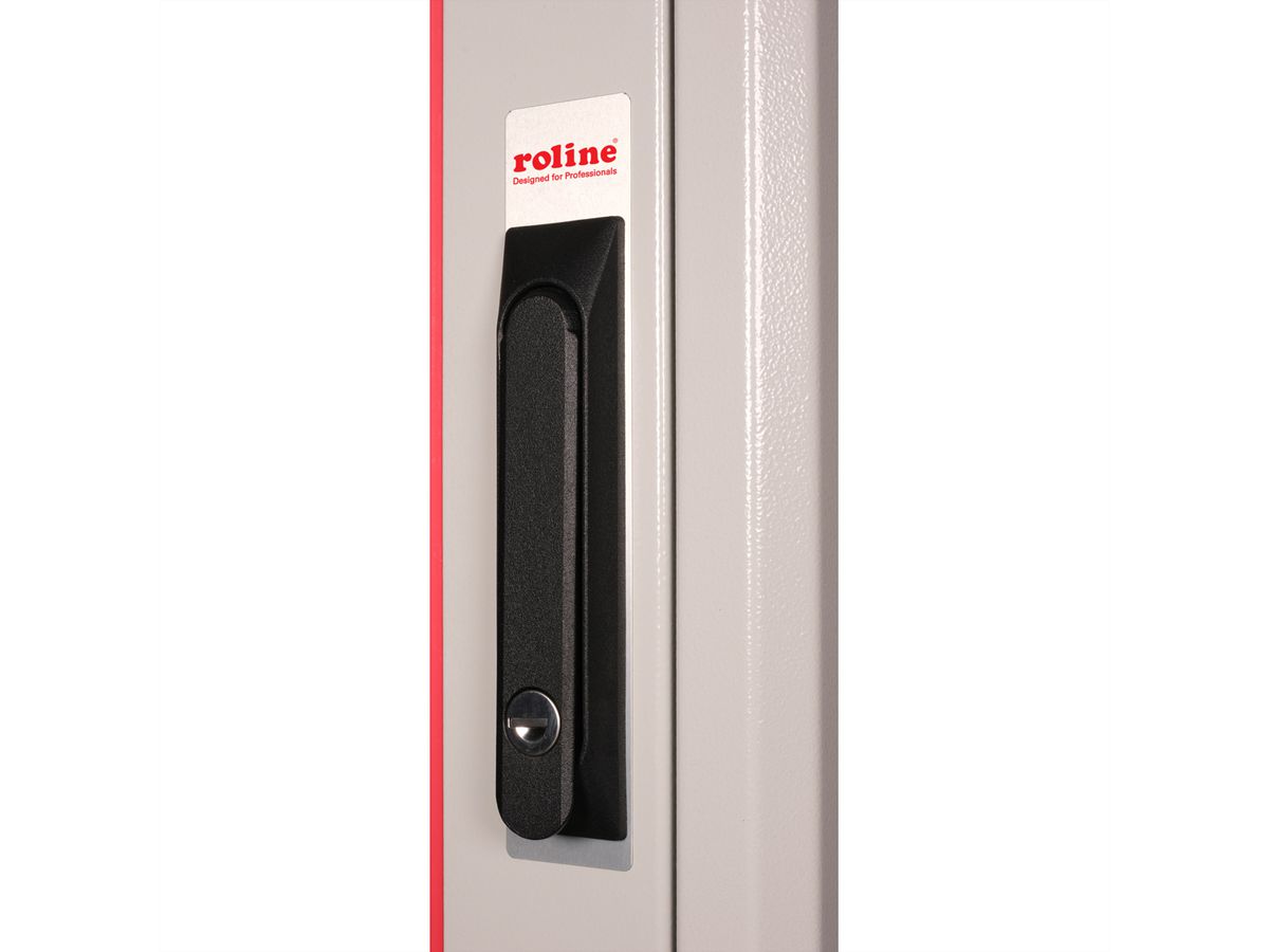 ROLINE 19-inch netwerkkast Basic 42 U, 800x800 BxD Glazen deur grijs